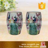 Zebra Stripes Style Porcelain Chinese Garden Stool thumbnail-3