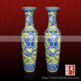 Hot Selling Large Tall Yellow and Blue Color Ceramic Jardiniere thumbnail-1