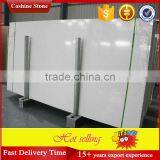High Polished Degree Pure Pearl White Quartz Stone Slab thumbnail-1