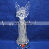 2016 Newest Design Acrylic Angel With LED Changing Color and Christmas Music thumbnail-3