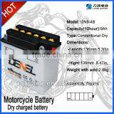 12N9-4B Good Quality Dry Charged Motorcycle Battery For Street Motorcycle SL125-5 thumbnail-1