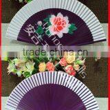 New Style Silk Bamboo Fan With Flower thumbnail-1