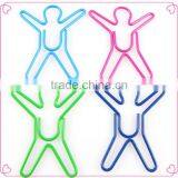 Colorful Human Body Shaped Assorted Metal Paper Clips