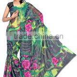 Indian Women Choice Printed Saree With Blouse Material thumbnail-2