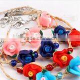 Fashion Lace Wristband for Bridesmaid New Design Wide Lace Bracelet Wedding Jewelry Bangle Fabric Braided Bracelet Bangle thumbnail-6