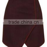 Popular 2016 Angled Wrap Airtex Mini Skirt Wine Elegant Skirts Curly Willow Table Skirts thumbnail-3