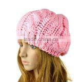 Winter Women Beret Braided Baggy Beanie Youth Winter Hat SV000232 thumbnail-4