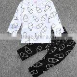 New 2 Piece Baby Clothes Set Girl Pants Blouse Infant Clothing Newborn Baby Clothing Sets Boy Cotton Little Monster thumbnail-4