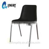LS-4004 New Plastic School Chair With Steel Frame PP Cheap Plastic Restaurant Chair thumbnail-1