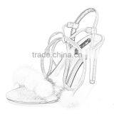 Myfur Wholesale Handmade Real Mink Fur Pom Pom Colorful PomPom Shoe Clips thumbnail-3