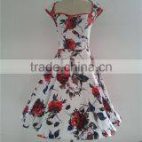 Walson Clothes New 40s 50s Lady Wiggle Vintage Retro Style Rockabilly Dress Jive Rockabilly Dress Print Floral Dress Party Dress thumbnail-2