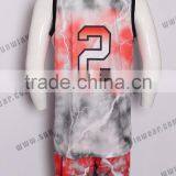 Cool Style Sublimation Basketball Jerseys Fashion Basketball Shirt White and Blue Color Basketball Jersey for Men thumbnail-2
