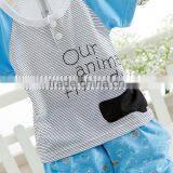 Wholesale Summer Cotton Printing Girls Cheap Newborn Baby Clothing Set thumbnail-4