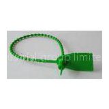 Nylon Clip Green Container Security Seals / Bolt Seals For Supermarkets