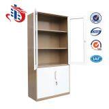 Modern Office 4 Glass Swing Door Metal File Cabinets thumbnail-4