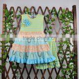 2017 New Arrival Infant Girl Polka Dot Ruffle Raglan Top Kids Boutique Summer Clothing Wholesale thumbnail-5