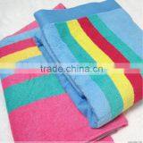 yard dyed stripe cotton terry turkish towel