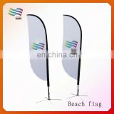 custom outdoor advertising feather beach flags