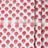 Floral Hand Block Printed Fabric thumbnail-1