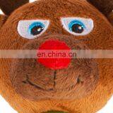 Wholesale Unique Oem Custom Cute Stuffed Deer Shape Squeaky Pet Dog Plush Toy thumbnail-3