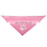 pink folding multifunctional triangular scarf pet bandanas