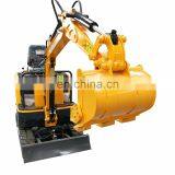 Mini Excavator With Swing Arm Pump Gearbox Steel Track Pads for Sale thumbnail-2