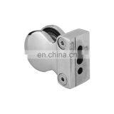 Customized Various Stainless Steel Glass Door Clamp 6-12mm Rubber Gasket With Flat Back Base thumbnail-2