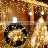 Curtain Icicle Led String Light Droop 0.4/0.5/0.6m Christmas Holiday Garlands Faiy Xmas Party Garden Stage Decorative Lights thumbnail-1