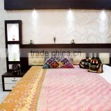 Ethnic Handmade Vintage Quilt Throw Cotton Kantha Work Blanket Decorative Indian Bedding Reversible Throw