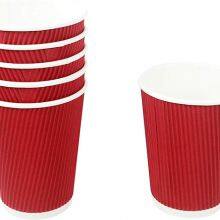 12oz Disposable Kraft Paper Cups for Hot and Cold Drinks Triple Walled Ripple Cups for Coffee Thick And Strong 330 GSM Paper thumbnail-3