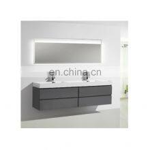 Philippines Modern Water Resistant Top Acrylic Makeup Bathroom Vanity With Led Mirror Light thumbnail-1