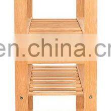 HOME Free Standing Bamboo Shoe Rack With Handles | 6 Tier | Wood | Closets and Entryway | Organizer | Fits 18 Pairs thumbnail-5