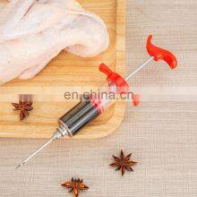Sale Turkey Brush Brine Saline BBQ Stainless Steel Kit Plastic Marinade Meat Injector Syringe thumbnail-5