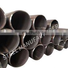 Ms Steel ERW Carbon ASTM A53 Black Iron Pipe Welded Sch40 Steel Pipe for Building Material