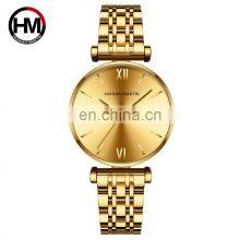 HANNAH MARTIN 1522 Womens Quartz Watch Luxury Bracelet Gold Waterproof Ladies Watch thumbnail-2