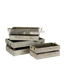 Customized logo and size pine wooden crate packaging box/ wood fruit crate