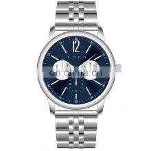 Best Selling Brand Your Custom Logo Oem and Odm All Stainless Steel Waterproof 3 Eyes Minimal Watch Men thumbnail-4