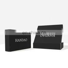 Custom Logo Eco Friendly Packaging Mailer Box Personalized Ecommerce for Craft Gift Corrugated Paper Black Shipping Box thumbnail-4