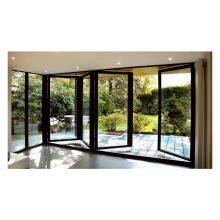 Standard Size or Customized Dimension Aluminium Glass Bifolding Door thumbnail-1