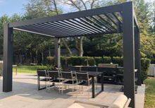 High Quality Aluminum Roof System Patio Gazebo Water Proof Louvre Pergola thumbnail-4