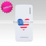 Custom Restaurant 5000mah 5200mah 5600mah Mobile Battery Power Bank HS Supplier's Choice