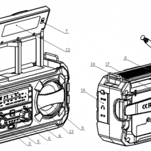 BSG-328 Multifunction Solar Emergency Radio With Power Bank, Hand Crank, 4000/8000mAh Battery, SOS Alarm, Flashlight & IPhone 15 Charging thumbnail-4