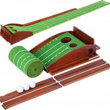 Golf Green Putter-Trainer Green Indoor Golf Putting Mat Training Aids Mini Golf Carpet thumbnail-4