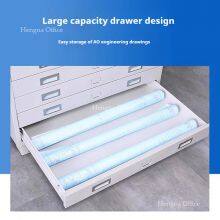 Plan Storage Cabinet for Office & Studio | Blueprint File Organizer With Adjustable Shelves