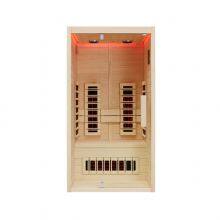 Luxury Multi-user Mixed Infrared Traditional Sauna Room With Modern Design Solid Wood Construction for External Use; thumbnail-1