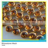 Crystal Sew on Rhinestone Aluminum Mesh Clear Glass Rhinestone Sheet Without Glue thumbnail-3