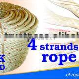 Excellent quality 4 strands braided rope with UV protection and waterproof