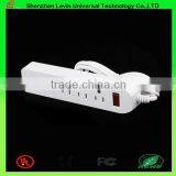 China Factory CE Cheap Extension Power Plug USA 6 Way USB Multi-function Socket