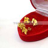 Small Gold Earrings Couple Kiss Daily Wear Earrings thumbnail-4