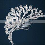 Leaf Crystal Rhinestone Wedding Hair Comb Wholesale Bridal Hair Accessories thumbnail-2